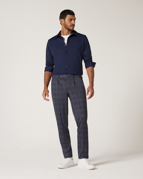 Slim Travel Shirt, Navy, hi-res